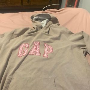 Pink and brown gap hoodie